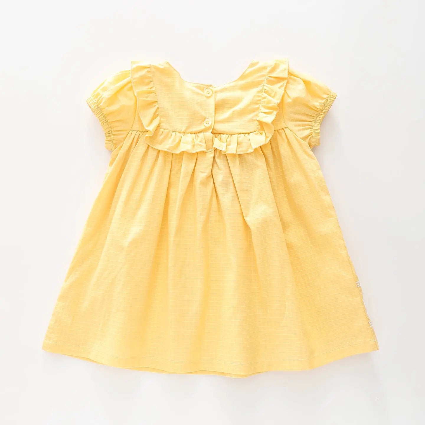 Yellow Ruffle Dress Ollies Place