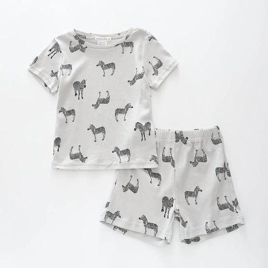 Zebra Print Kids Pyjama Set Ollies Place