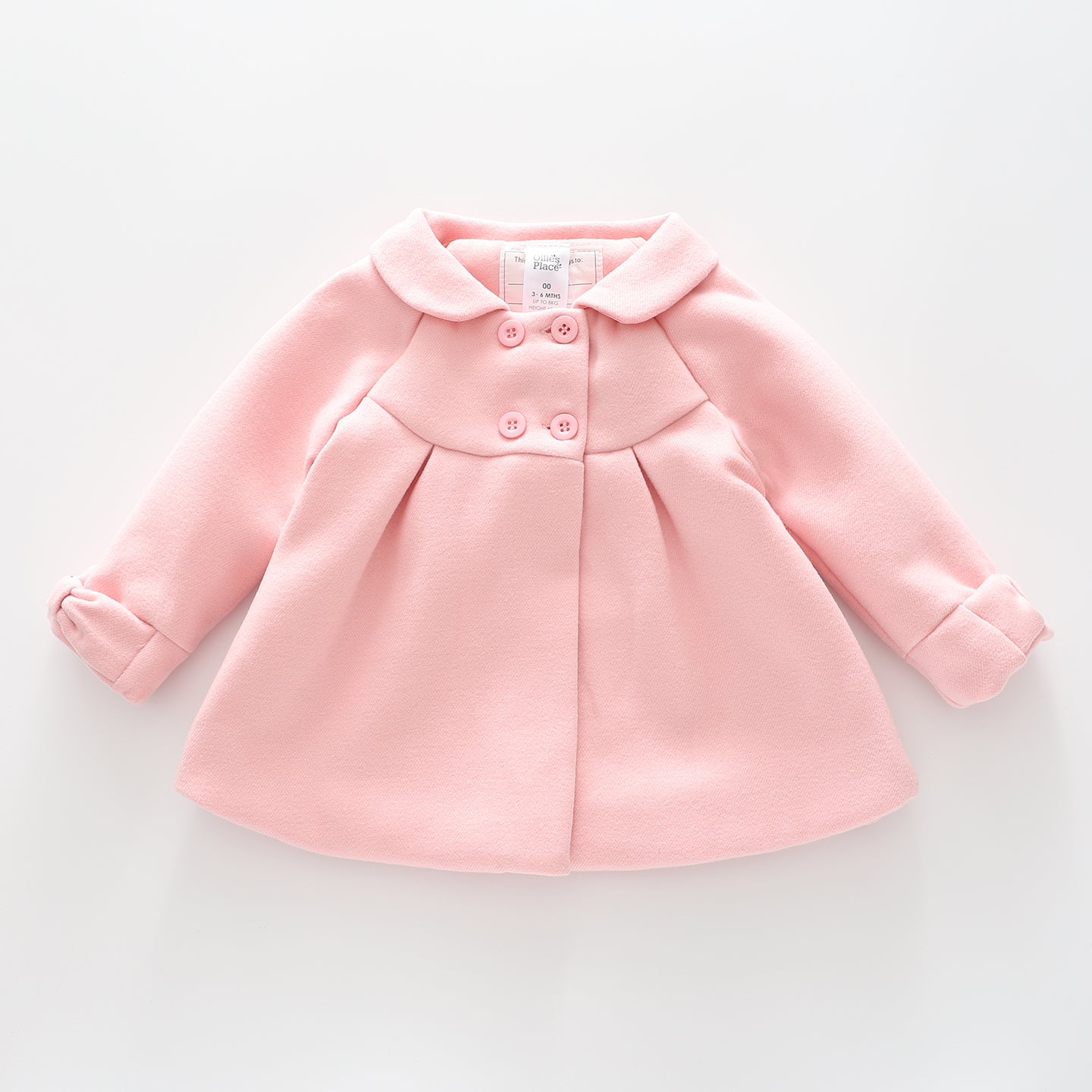 Pink Bow Swing Coat - Toddler Girl