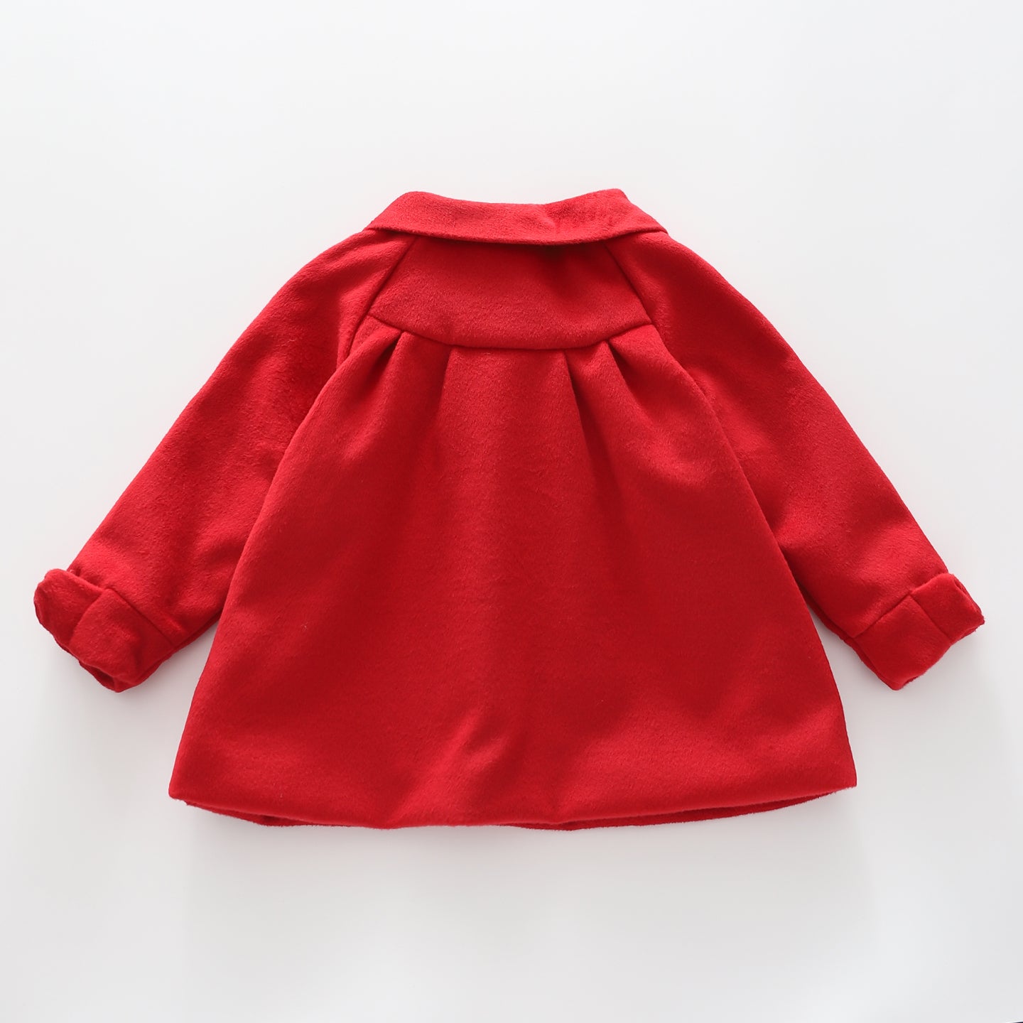 Red Bow Swing Coat - Toddler Girl