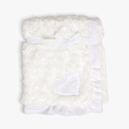 Baby Rose Fur Blanket Cream