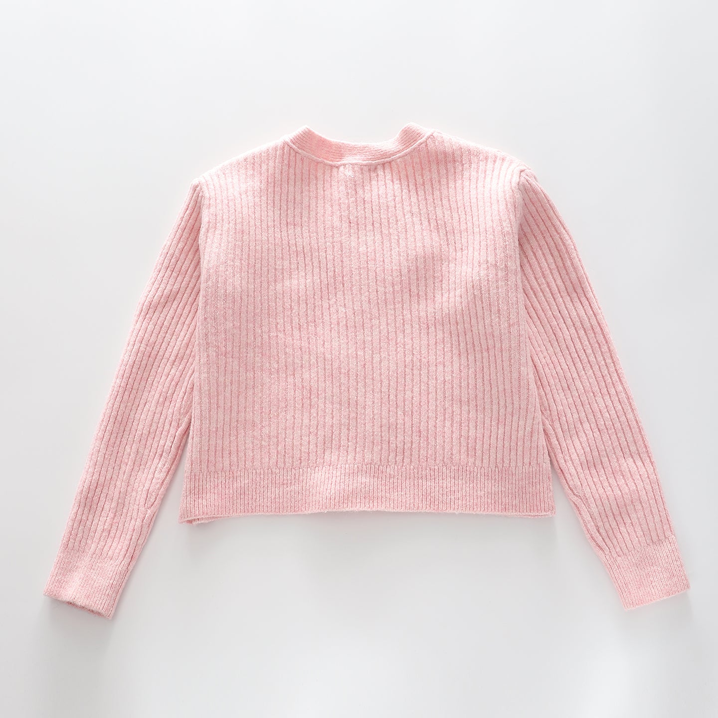 Girls' Pink True Knit Cropped Cardi