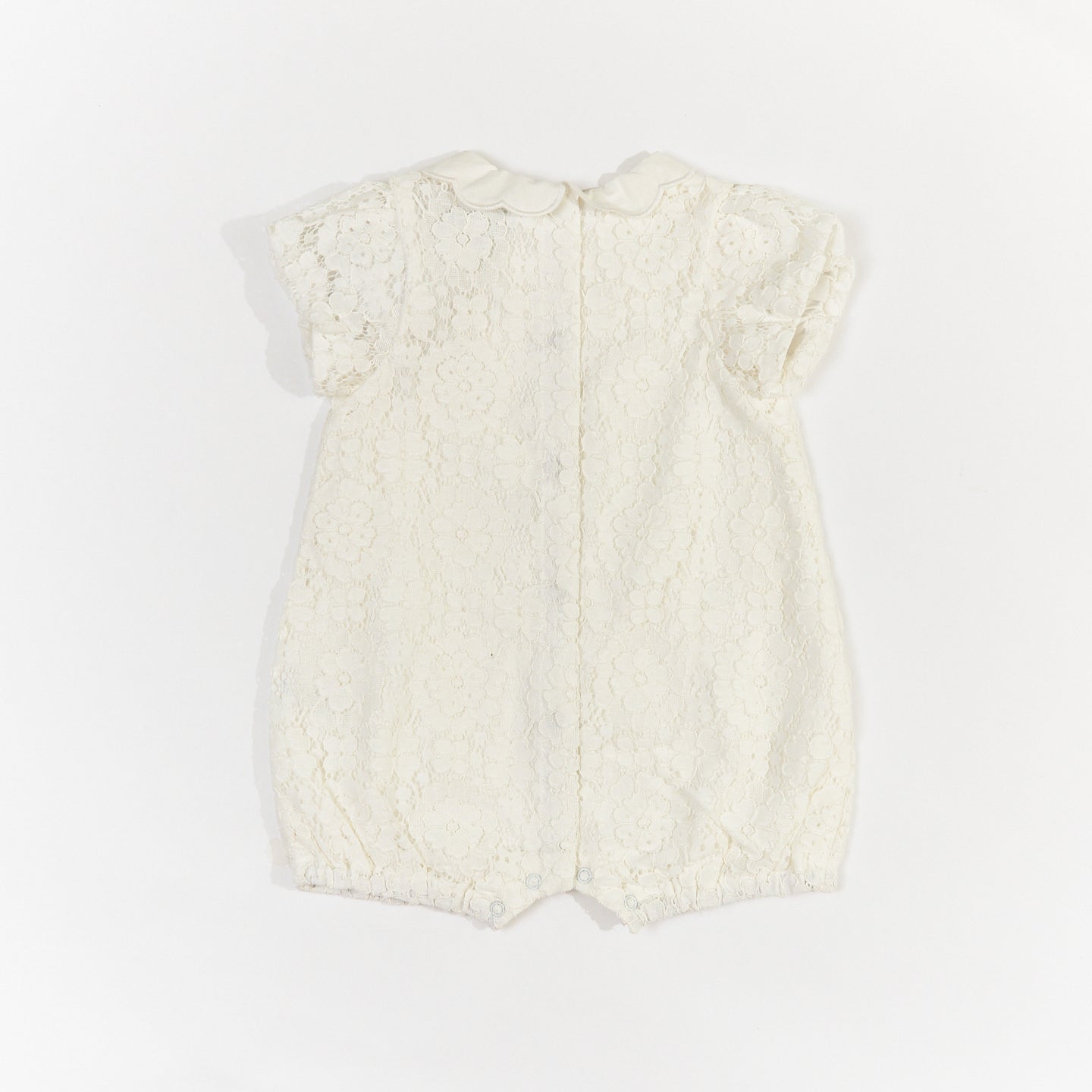 Baby Girl White Lace Romper