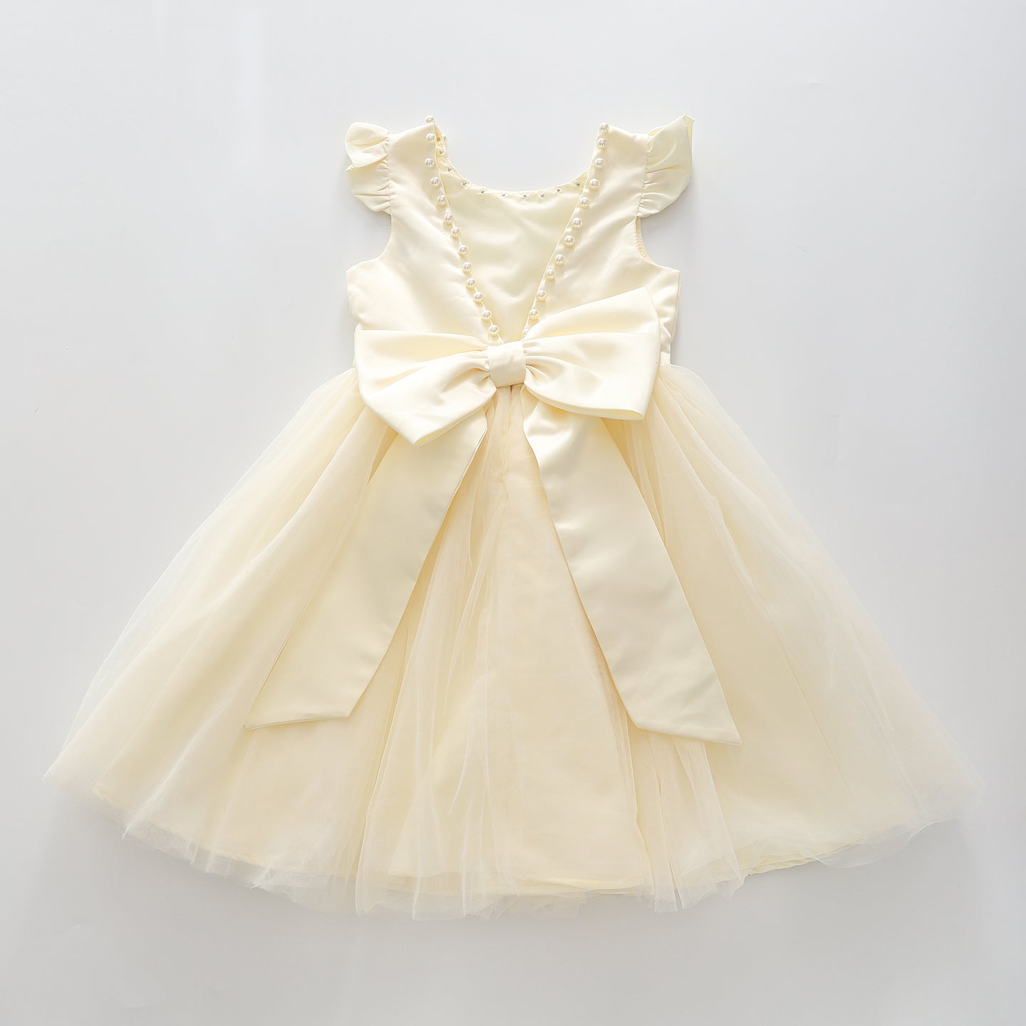 Champagne Satin, Girls Special Occasion Dress