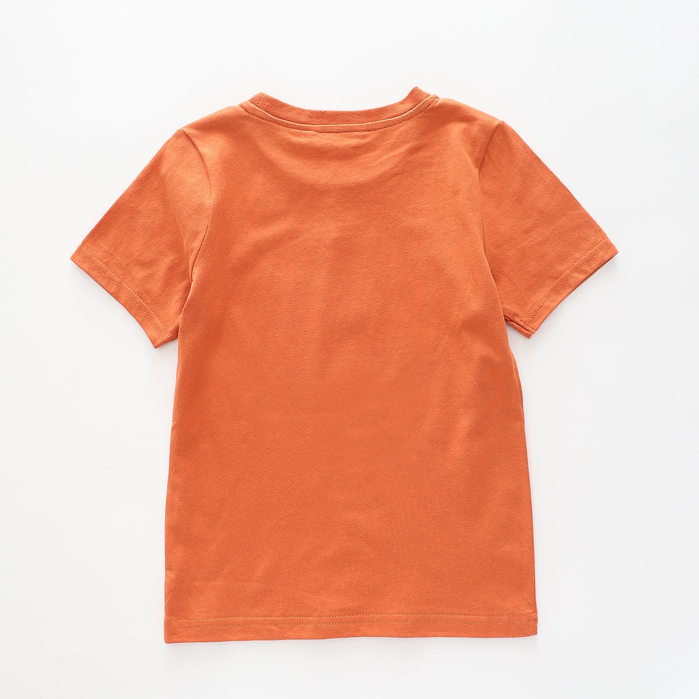 Unisex Orange T-shirt With Sequined Leopard Print