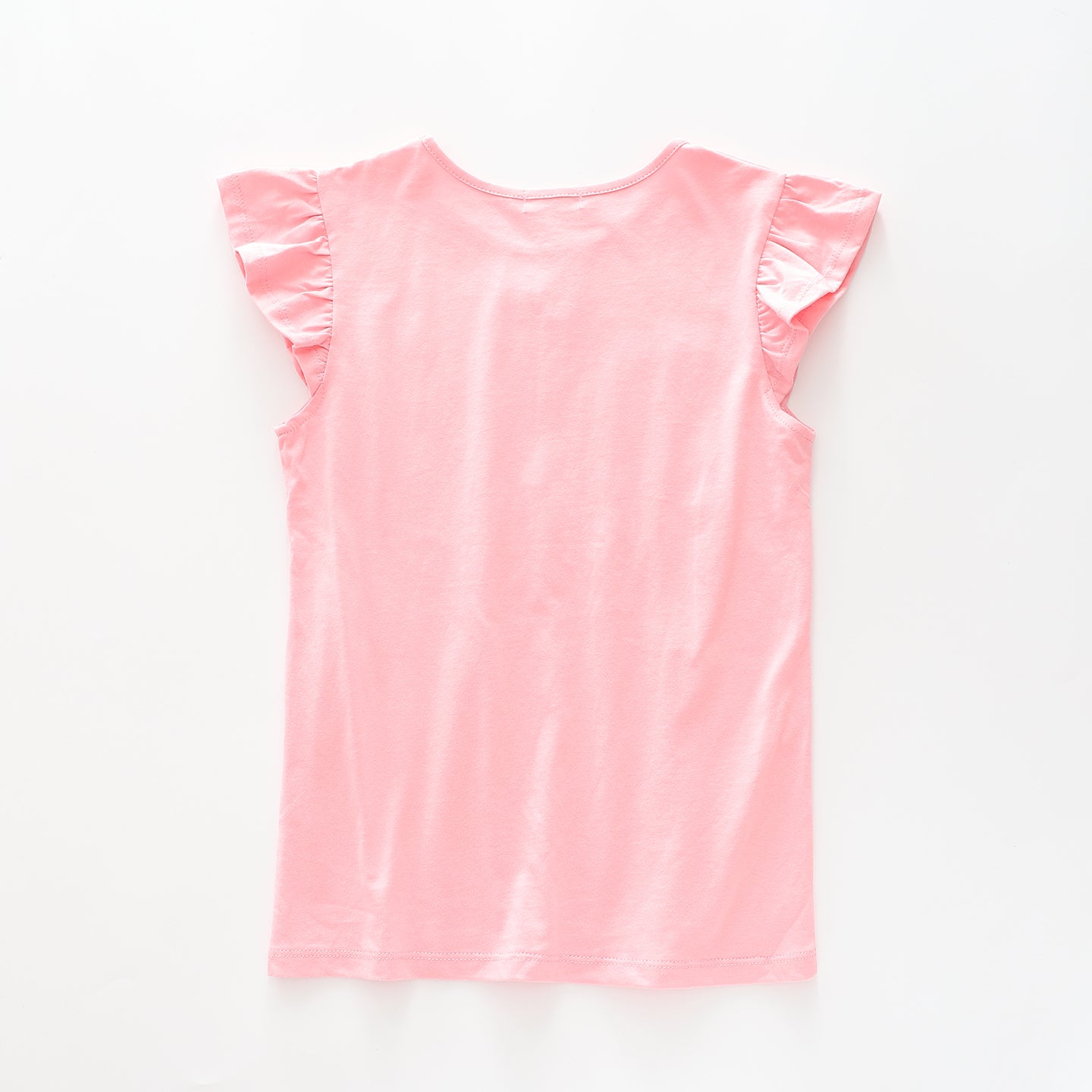 Girl's Baby Pink Sequined Lovebird T-Shirt