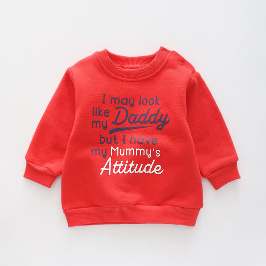 Mummys Attitude, Baby Boys Sweatshirt