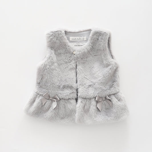 Princess, Baby Girl Faux Fur Vest