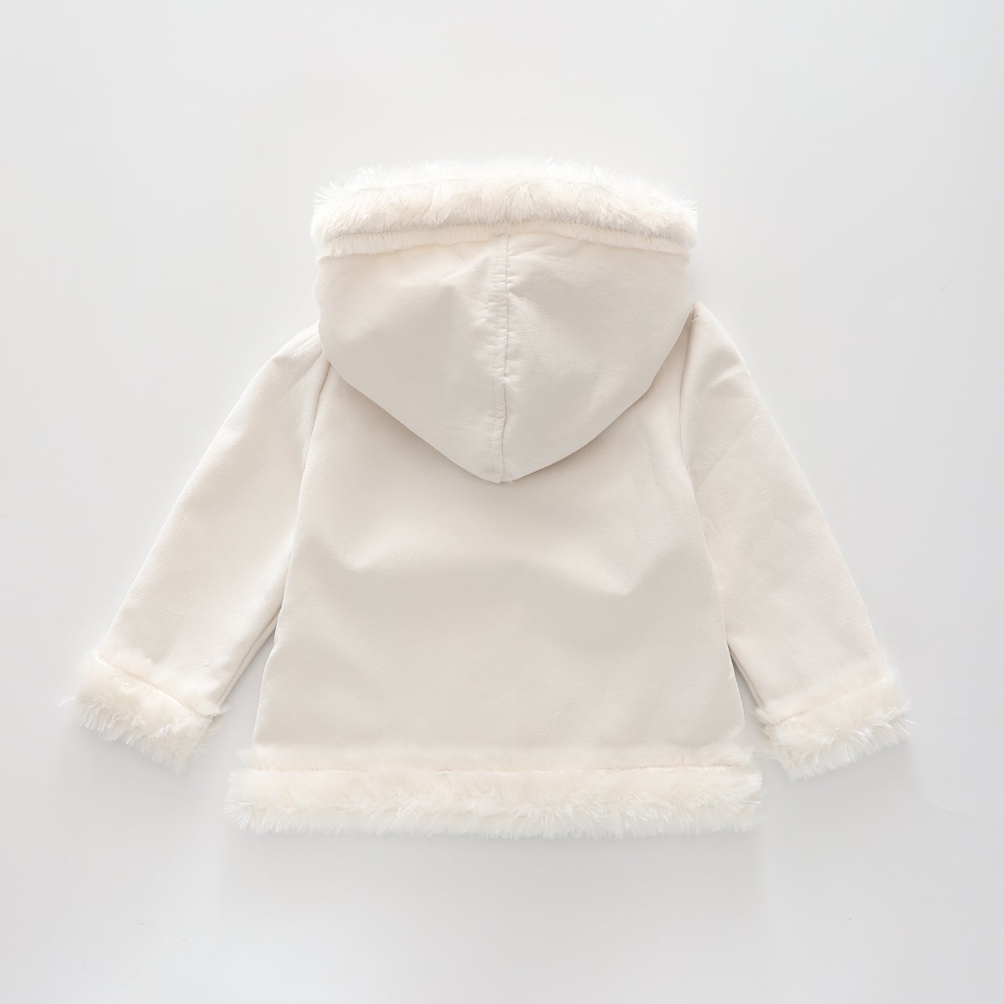 Faux Fur and Suede, Baby Girls Coat