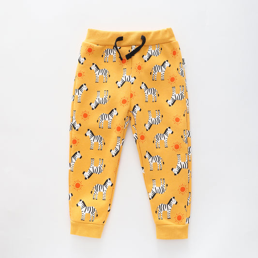 On Safari - Yellow, Infant Boys Sweat Pants