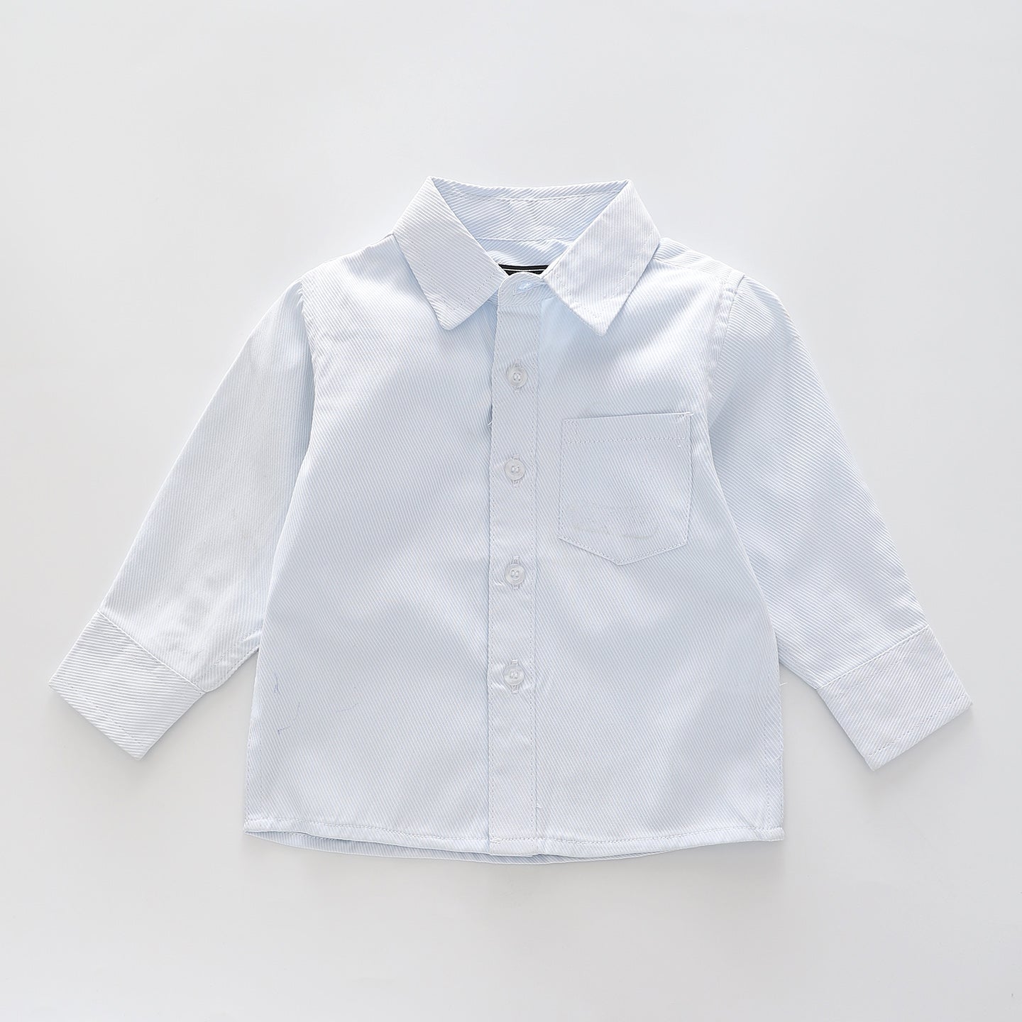 Boys' Formal Shirt Soft Blue Pinstripe 00 - 7 years