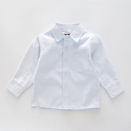 Boys' Formal Shirt Soft Blue Pinstripe size 8 - 13 years