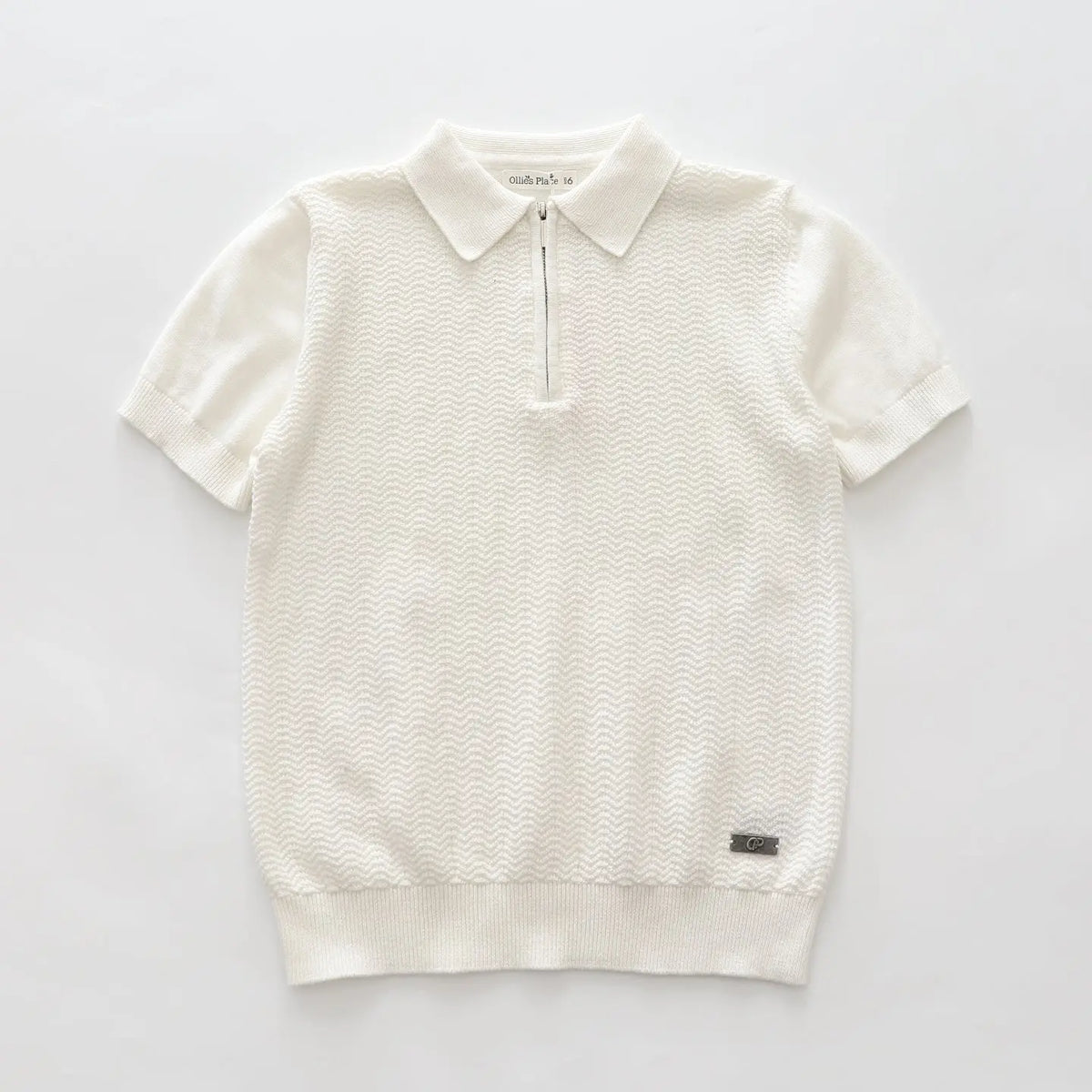 1/4 Zip Collared Knit Top Ollies Place