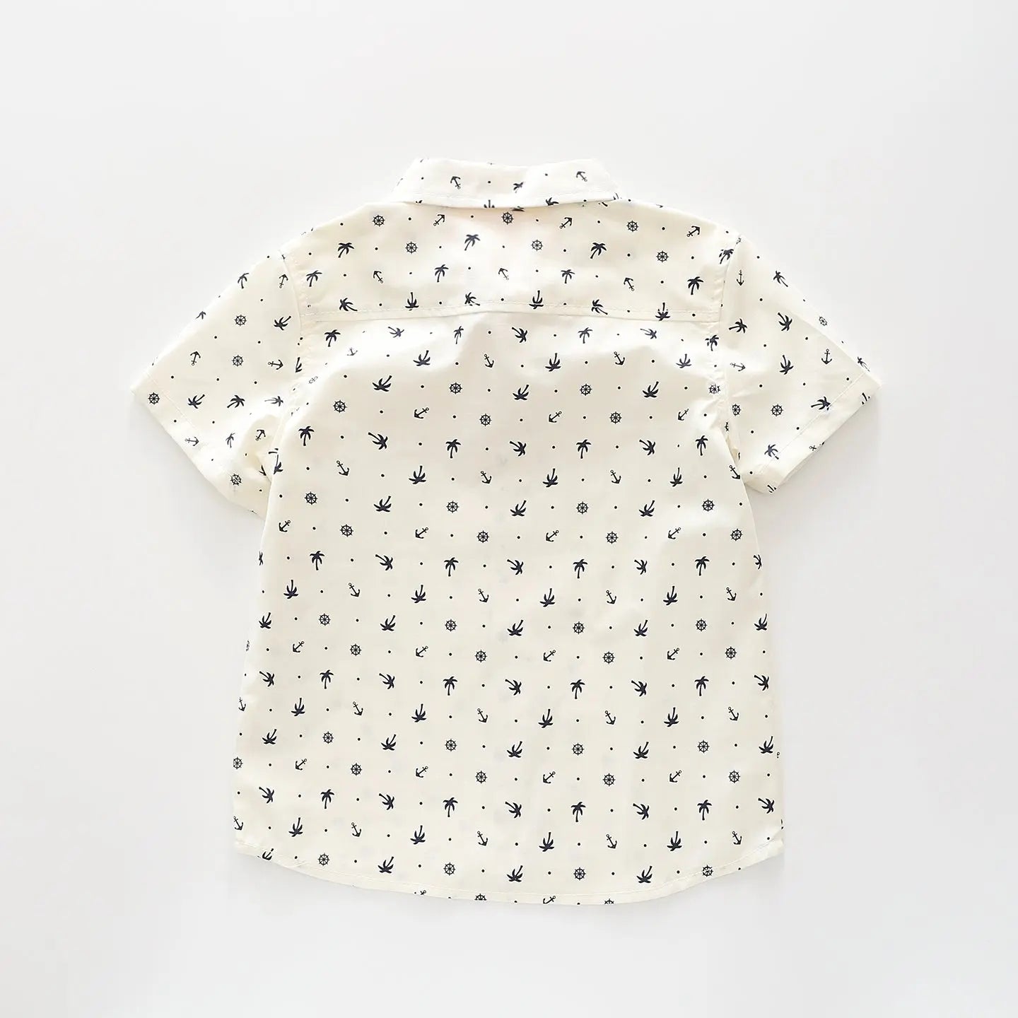 Anchor Print Collared Shirt Ollies Place