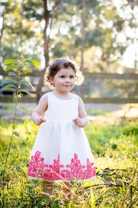 Antique Ribbon Trim Dress Ollies Place