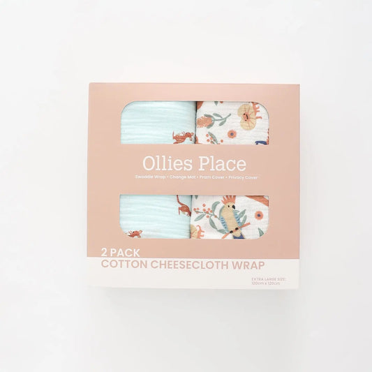 Aussie Animals Cheesecloth Wraps Ollies Place