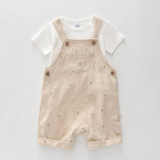 Aussie Kids Short Overalls Set Ollies Place