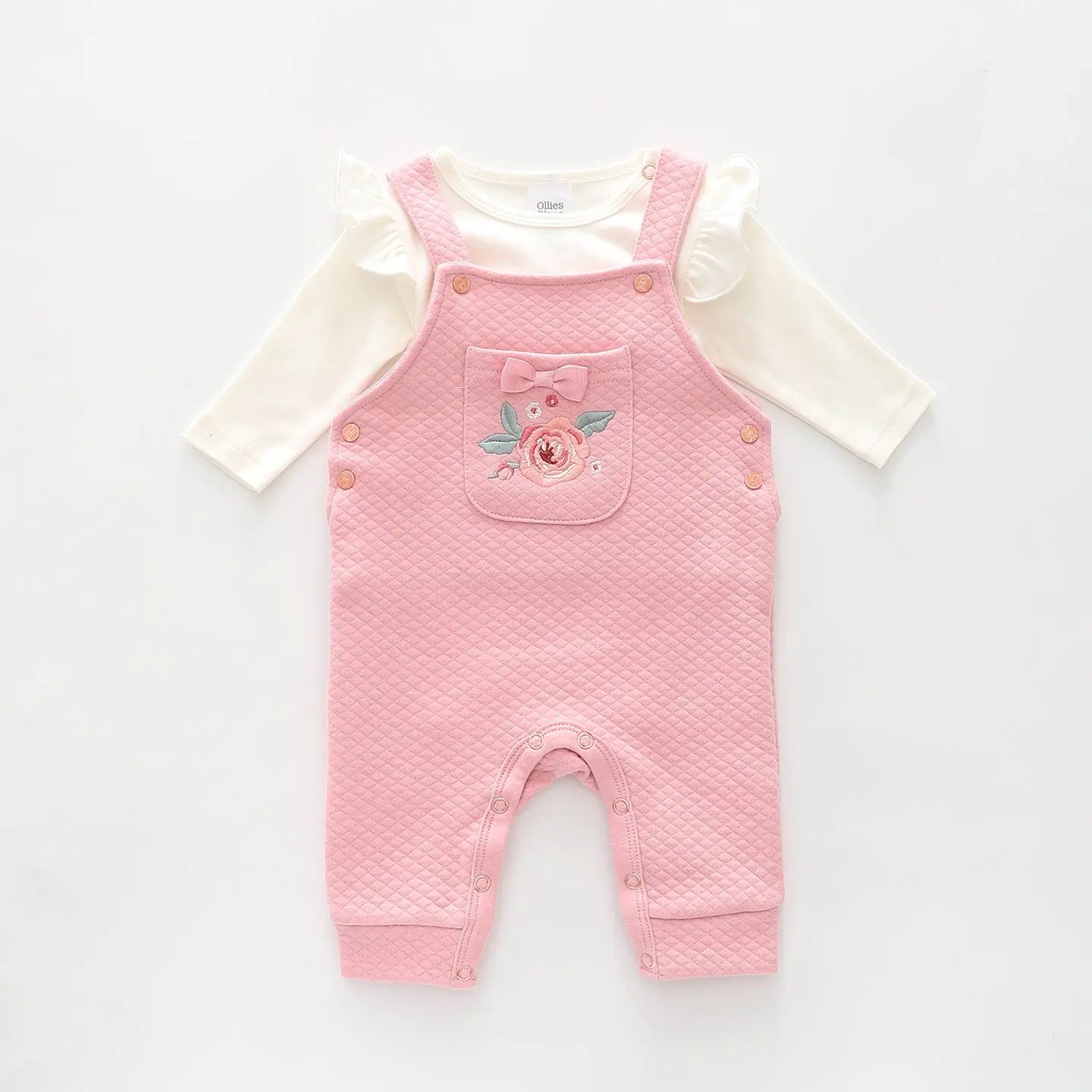 Autumn Rose, Baby Girls Overalls Set Ollies Place