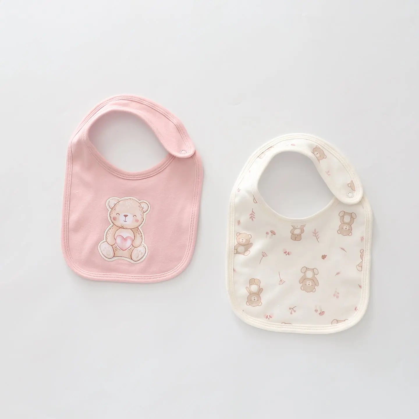 Baby Bear Pink Bib Set Ollies Place