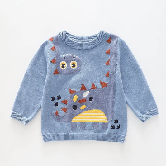 Baby Boy Knit Dino Jumper Ollies Place