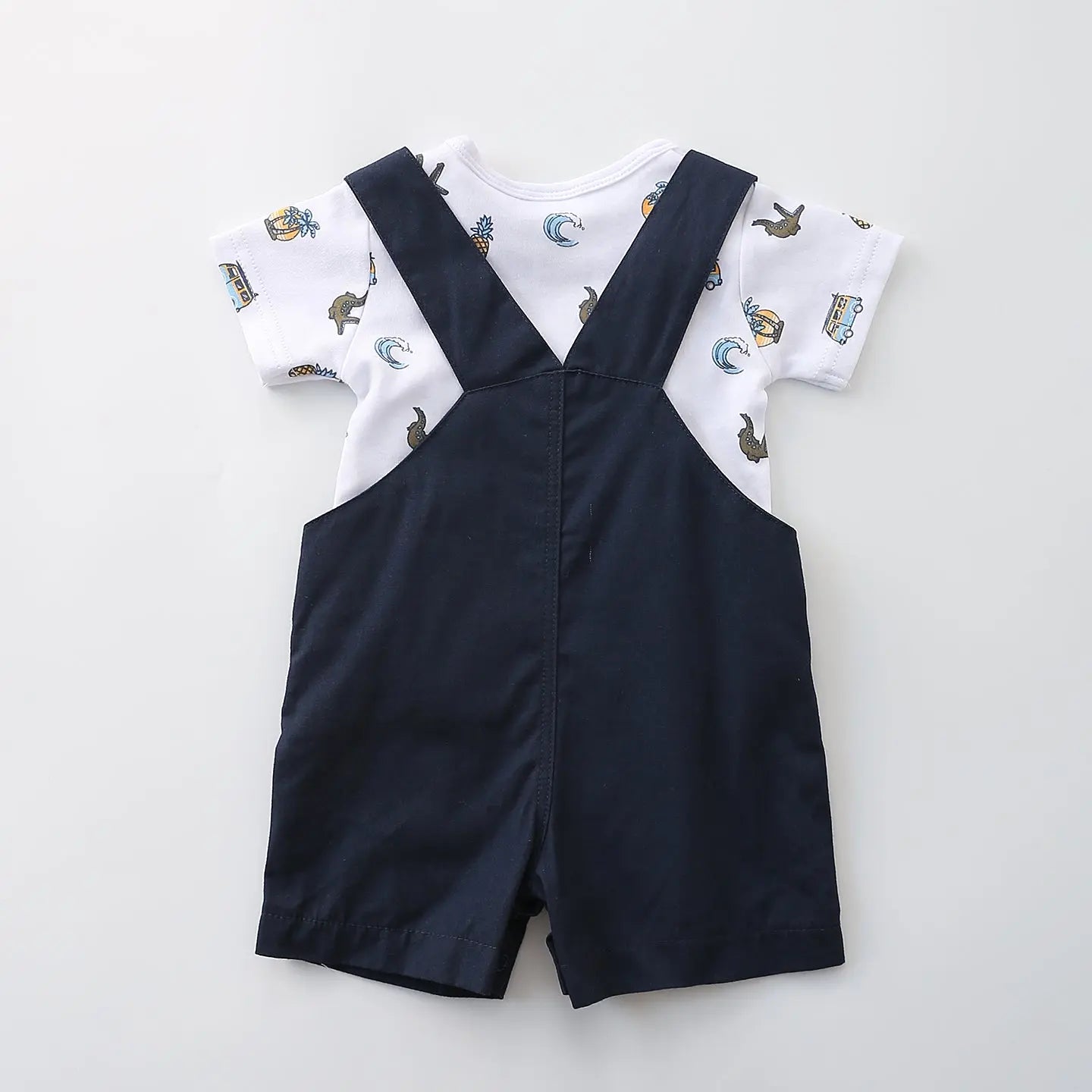 Baby Boy Travel Woven Overall Set Ollies Place