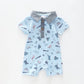 Baby Boys Blue Dino Romper Ollies Place