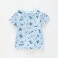 Baby Boys Blue Dino Short Sleeve Tee Ollies Place
