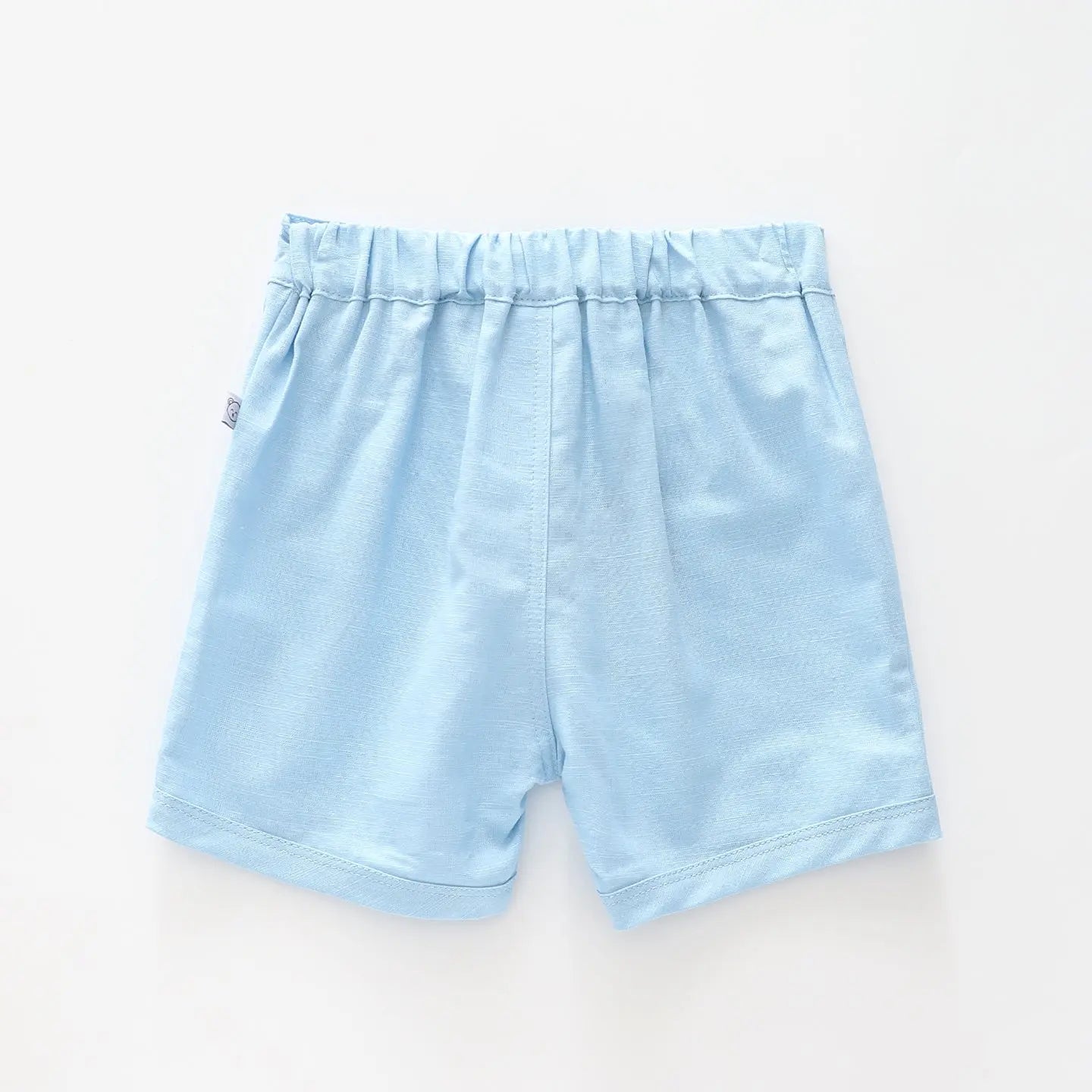 Baby Boys Blue Linen Shorts Ollies Place