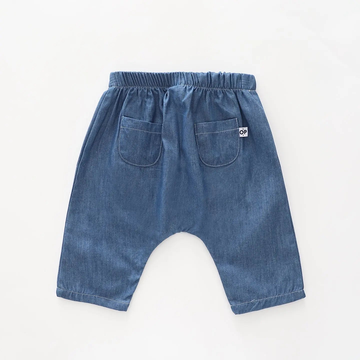 Baby Boys Chambray Drop Crotch Pants Ollies Place