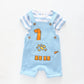 Baby Boys Dino Overalls 2 Piece Set Ollies Place