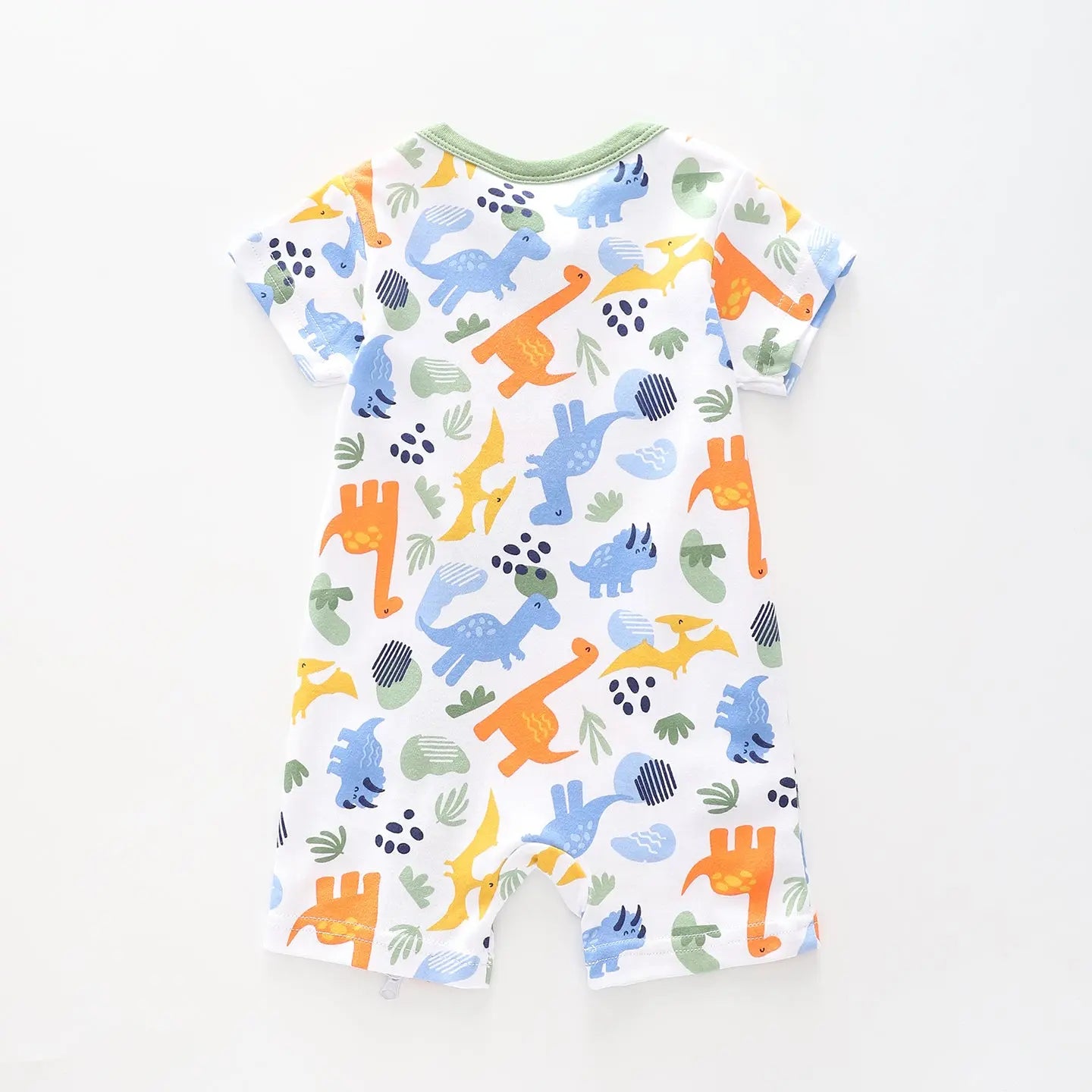 Baby Boys Green Dino Romper Ollies Place