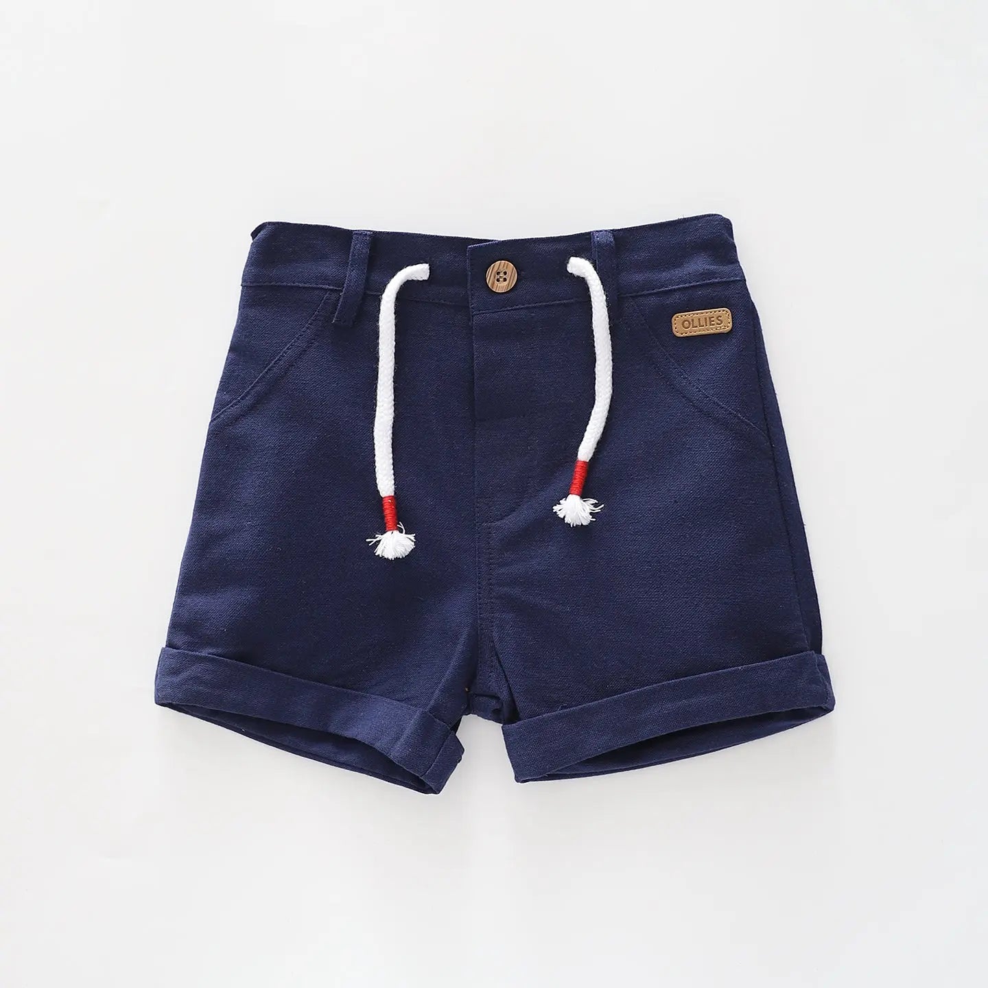 Baby Boys Navy Blue Woven Shorts Ollies Place