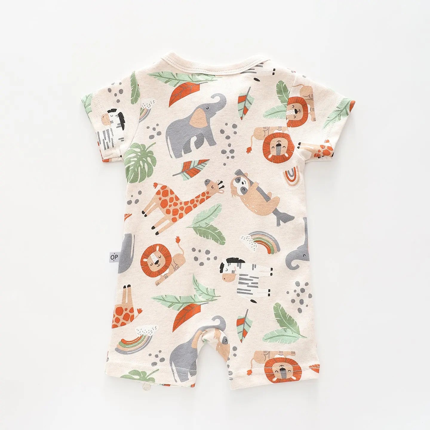 Baby Boys Safari Print Romper Ollies Place