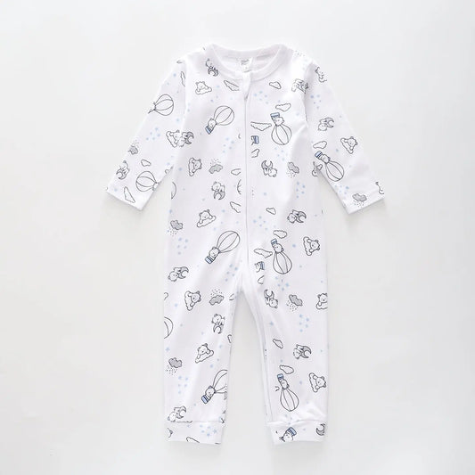 Baby Boys Sleepy Bear Long Romper Ollies Place