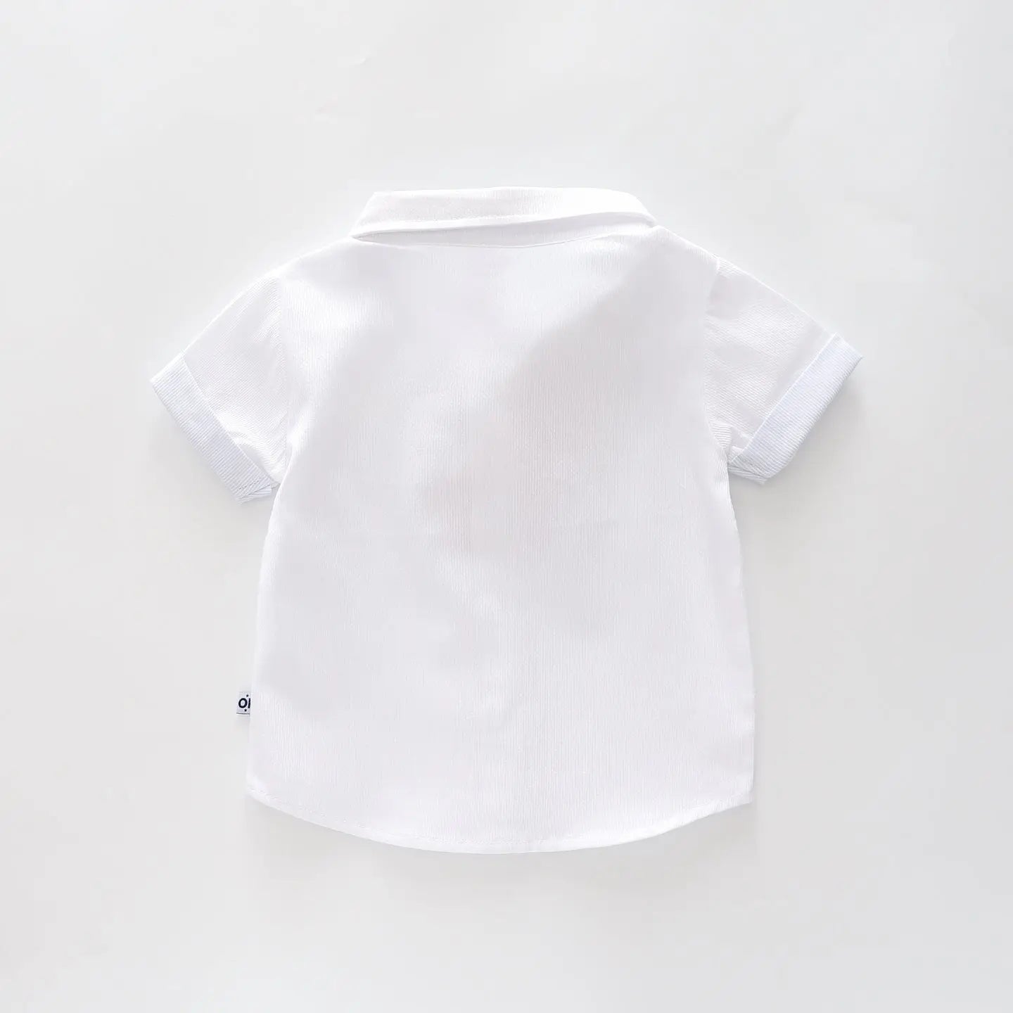 Baby Boys White Woven Collared Shirt Ollies Place