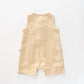 Baby Boys, Beige Sleeveless Romper Ollies Place