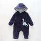 Baby Boys' Navy Blue Dino Snowsuit Ollies Place