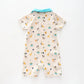 Baby Boys' Roarsome Collared Romper Ollies Place