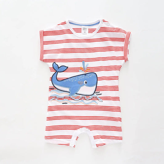 Baby Boys, Whaley Cute Short Romper Ollies Place