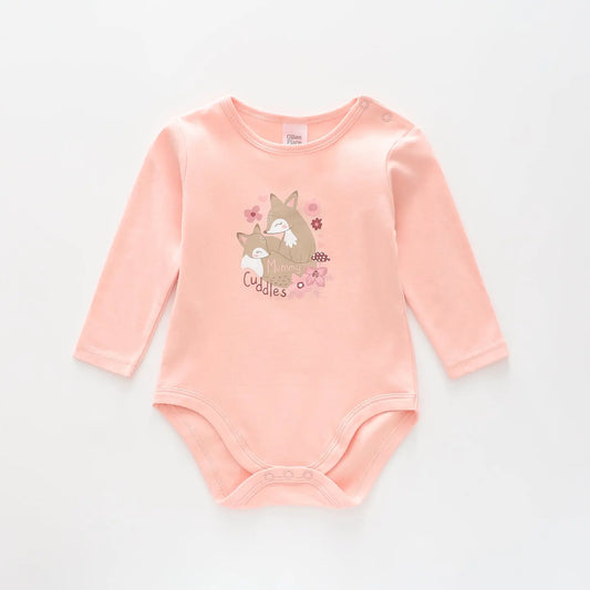 Baby Fox Pink Bodysuit Ollies Place