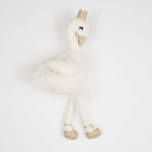 Baby Girl White Crochet Ballerina Swan Ollies Place