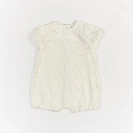 Baby Girl White Lace Romper Ollies Place