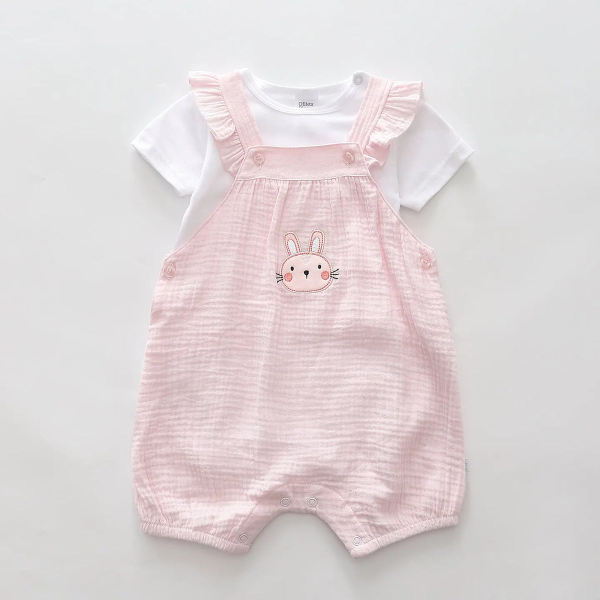 Baby Girls Bunny Overall Set Ollies Place