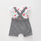 Baby Girls Cherry Overalls 2 Piece Set Ollies Place