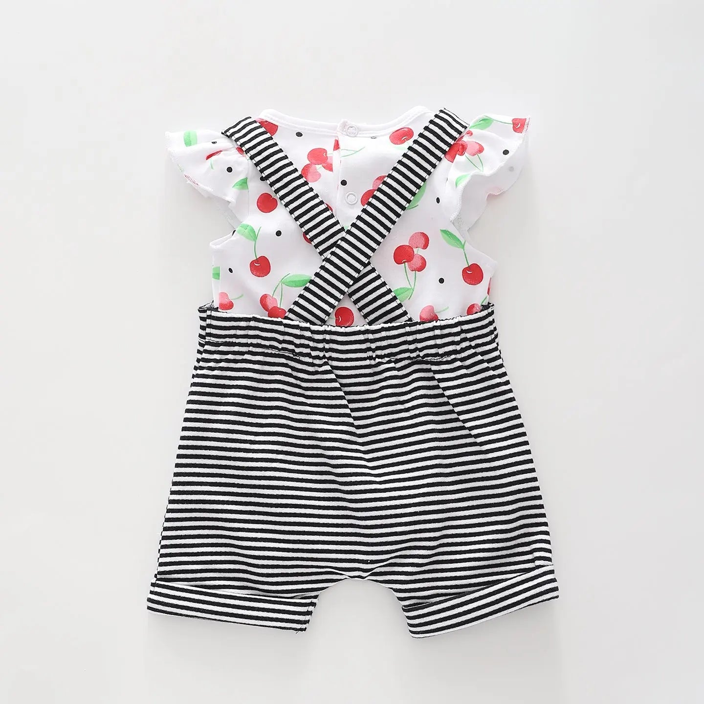 Baby Girls Cherry Overalls 2 Piece Set Ollies Place