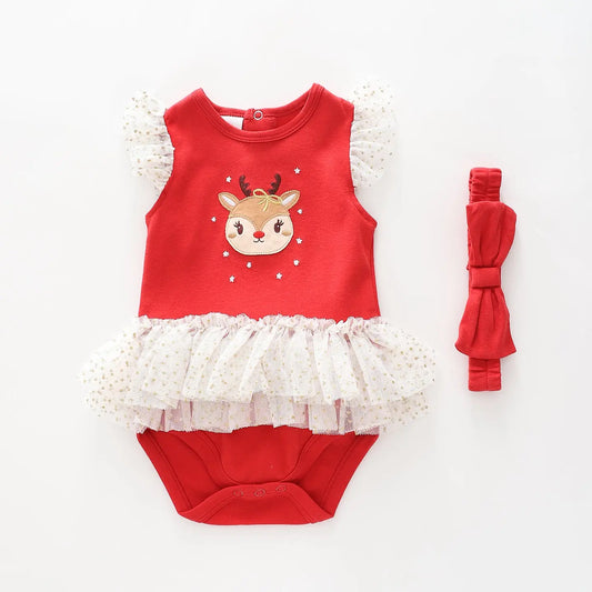 Baby Girls Christmas Bodysuit Set Ollies Place