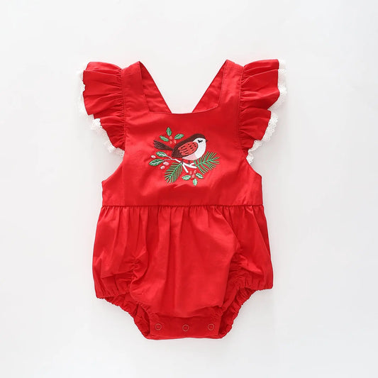 Baby Girls Christmas Sunsuit Ollies Place