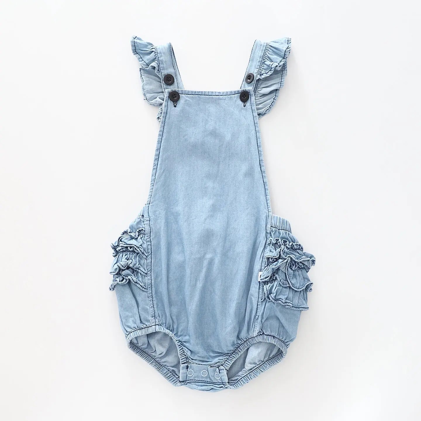 Baby Girls Denim Sunsuit Romper Ollies Place