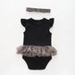 Baby Girls Leopard Print Romper Dress Set Ollies Place