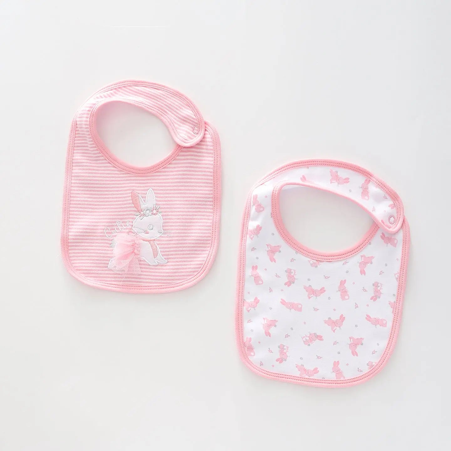Baby Girls Little Bunny Traditional Bib Set Ollies Place